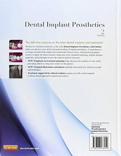 Dental Implant Prosthetics Book N851600