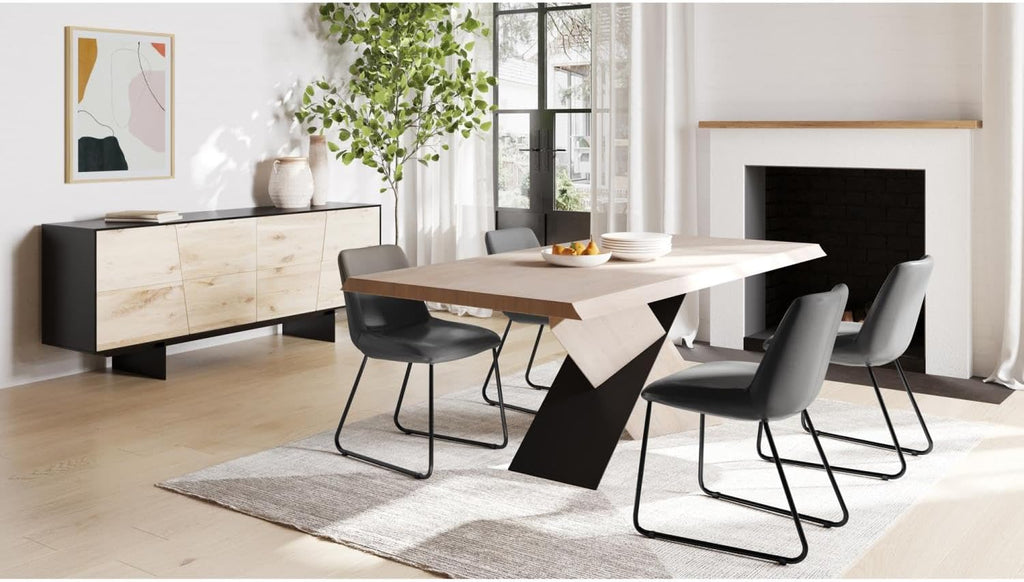 Black and Natural Sideboard U269