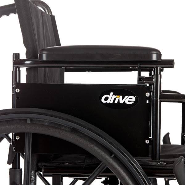 Lightweight Dual Axle Wheelchair with Adjustable Detachable Arms, Elevating Leg Rests, 20x22 G28034