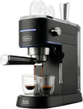 Black Espresso Machine with Milk Steam Frother Wand R87764