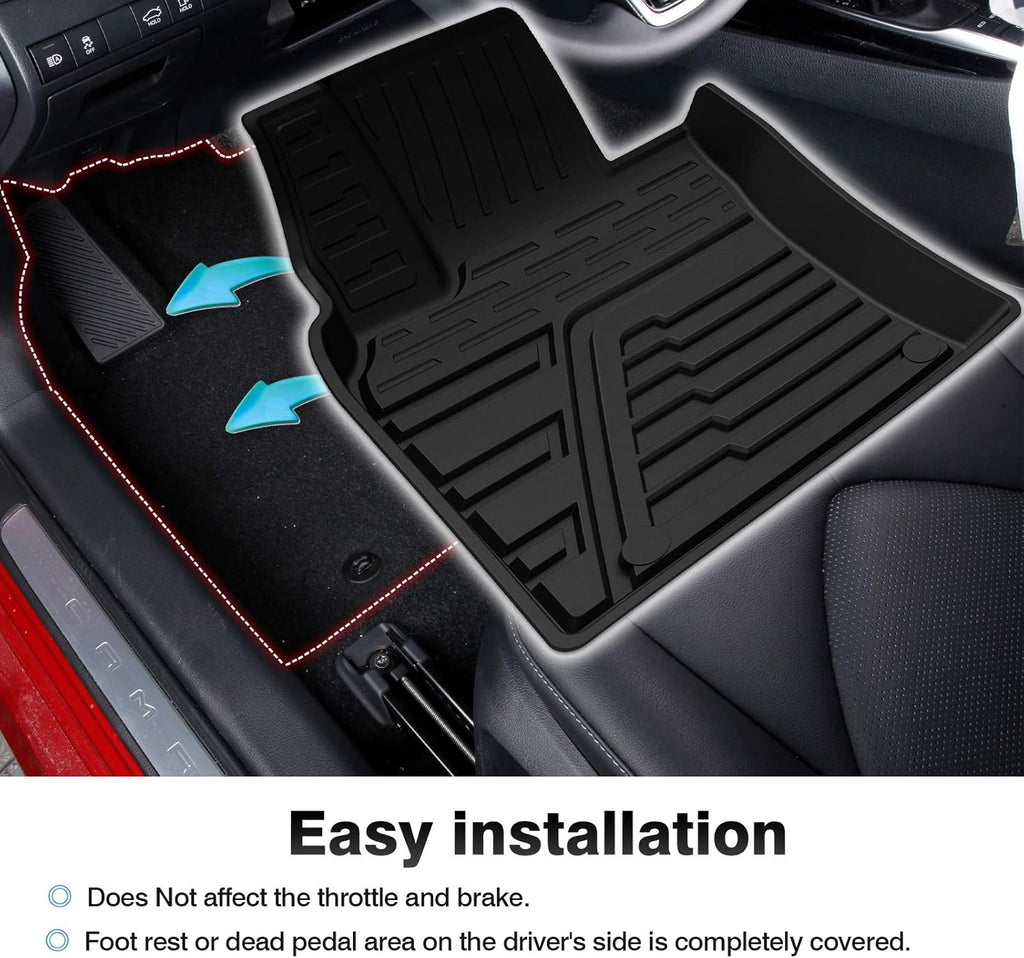 Black All Weather Floor Liners for Toyota Corolla Sedan N5257