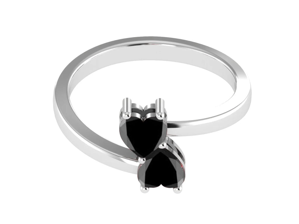 Black Spinel Ring 925 Sterling Silver X6333