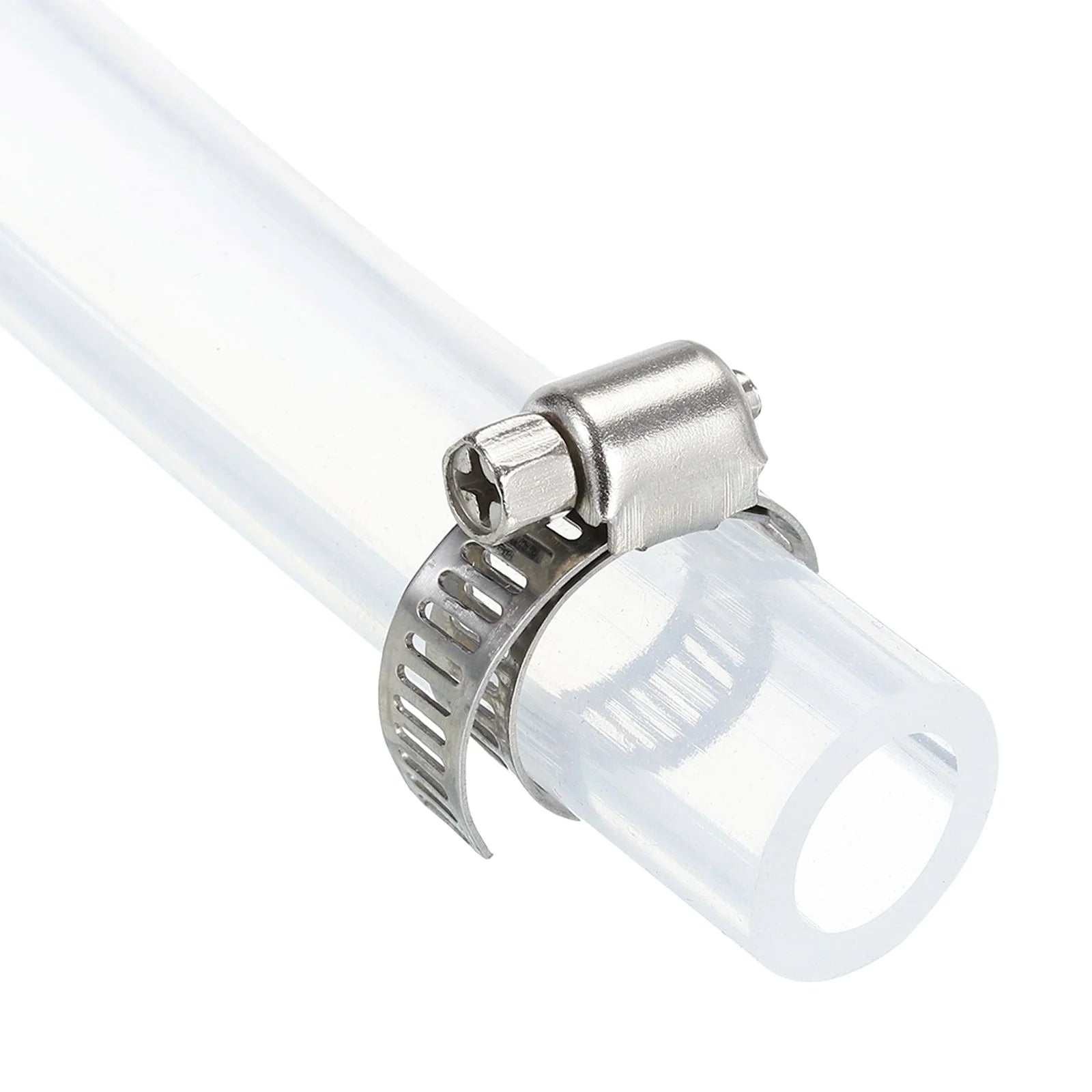 Silicone Rubber Tubing 12mm ID 18mm OD 10ft Clear with Clamp F708