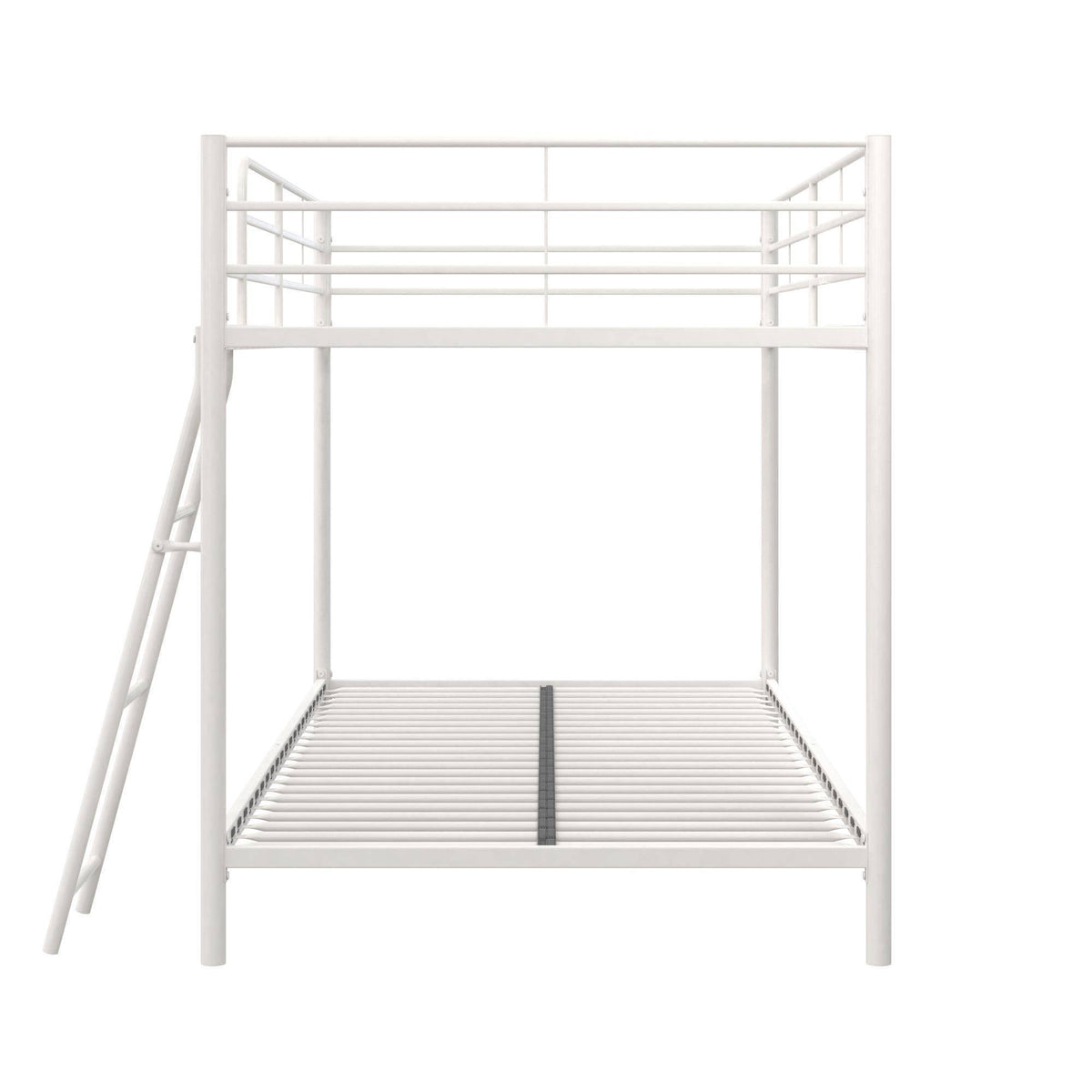 White Metal Twin Over Twin Bunk Bed U816