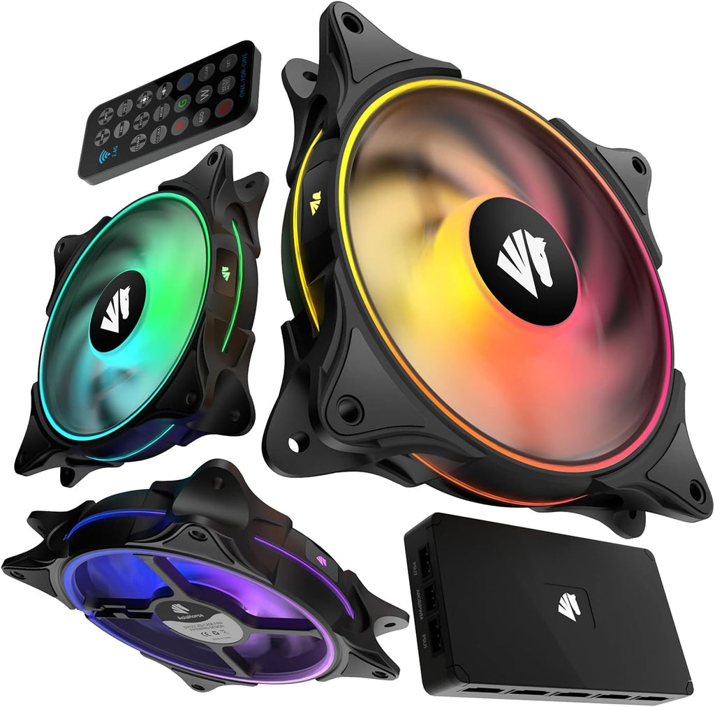 Black 120mm PWM Case Fan 5 Pack K3270