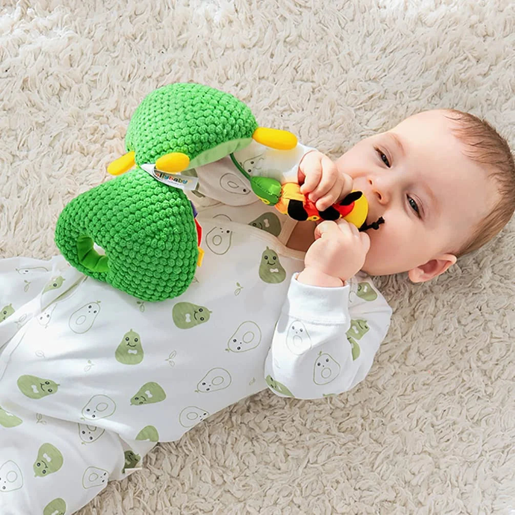 Clip on Stroller Toy with Mirror, Plush Bug Avocado Toy Q20985