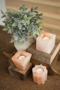 Himalayan Salt Tea Light Holders, Set of 3 P325604