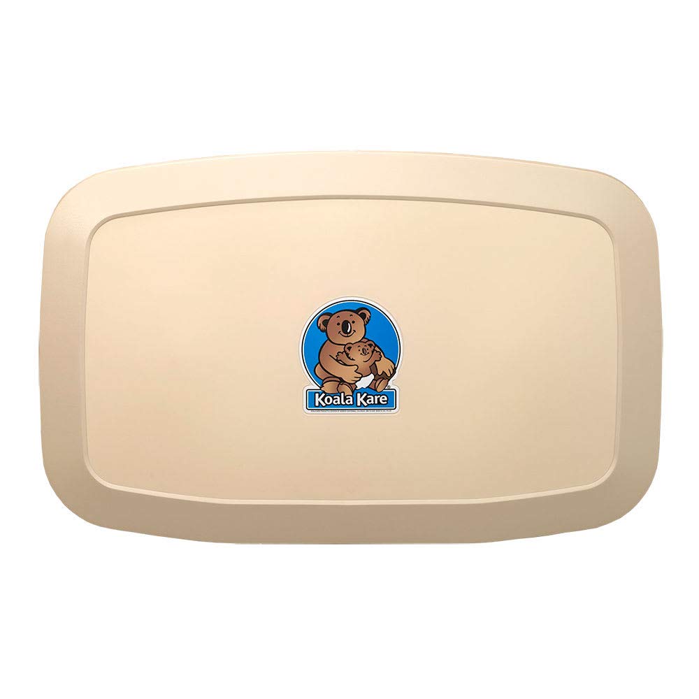 Cream Polypropylene Wall-Mounted Changing Station C616639