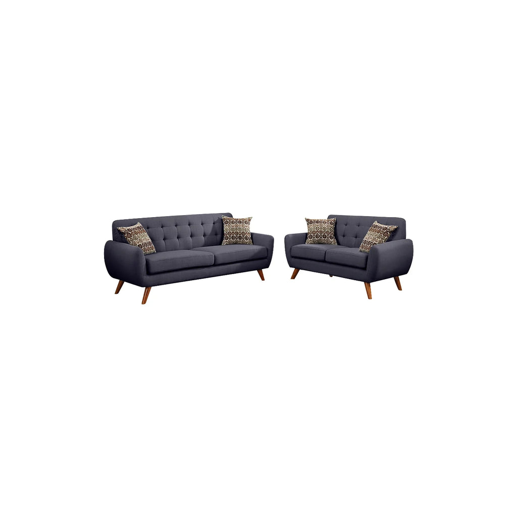 2 Piece Sofa Set in Dark Gray S4299