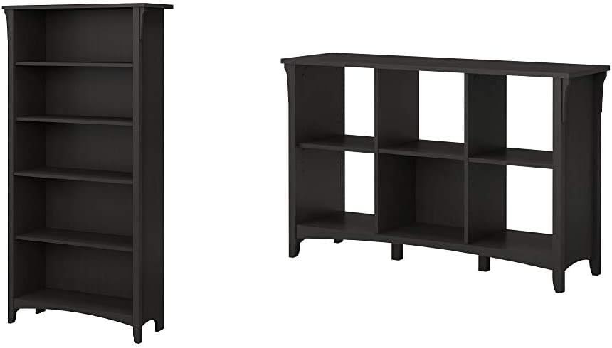 5 Shelf Bookcase in Cape Cod Gray C442