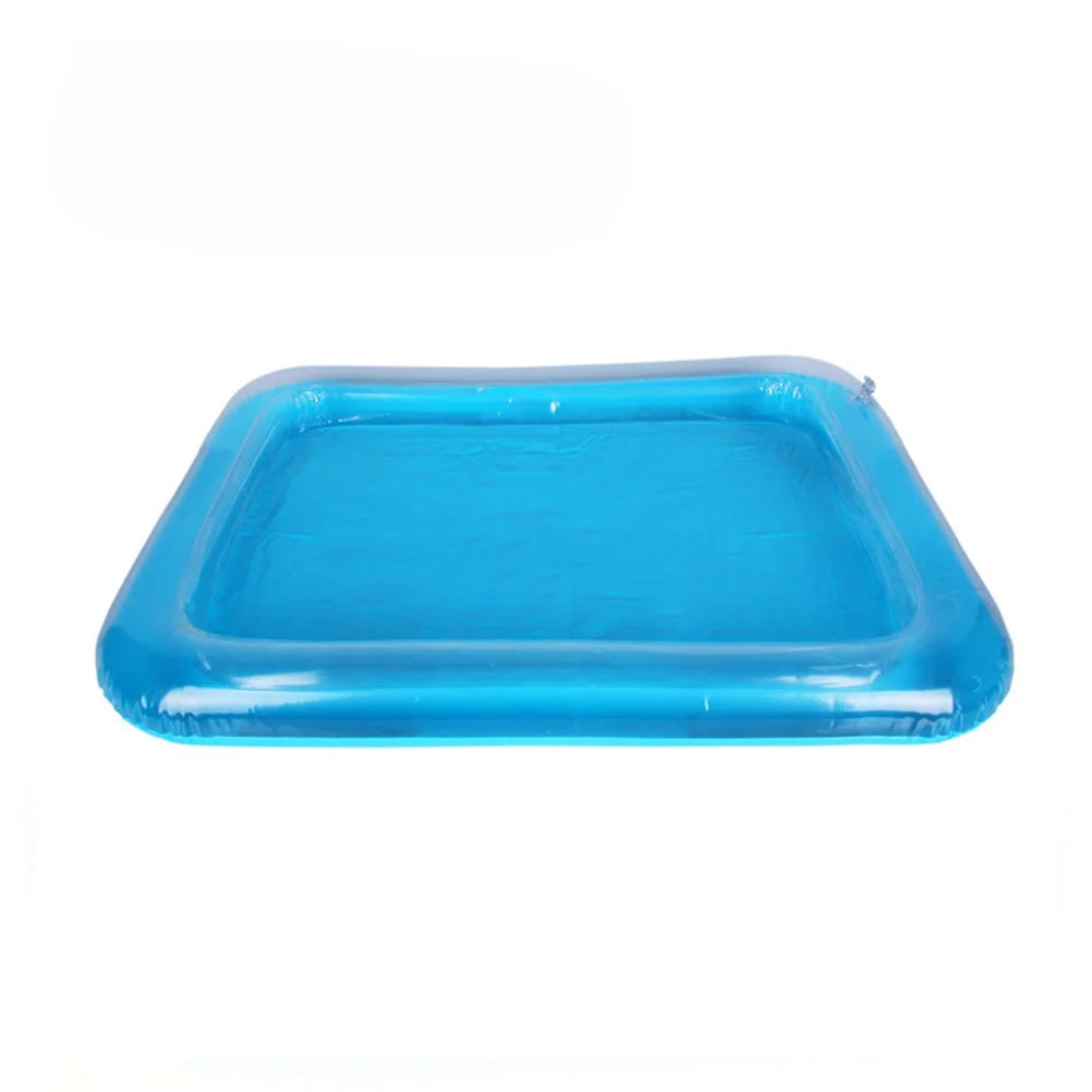 Blue Inflatable Sandbox Play Sand Toy Tray I595