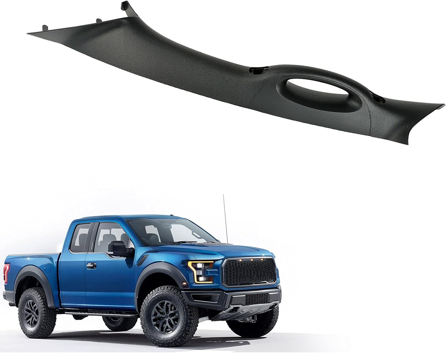 Pair of A Pillar Interior Trim Grab Handle Driver Passenger Side Compatible with 2004-2008 Ford F150 Replacement Pack of 2 Q256310