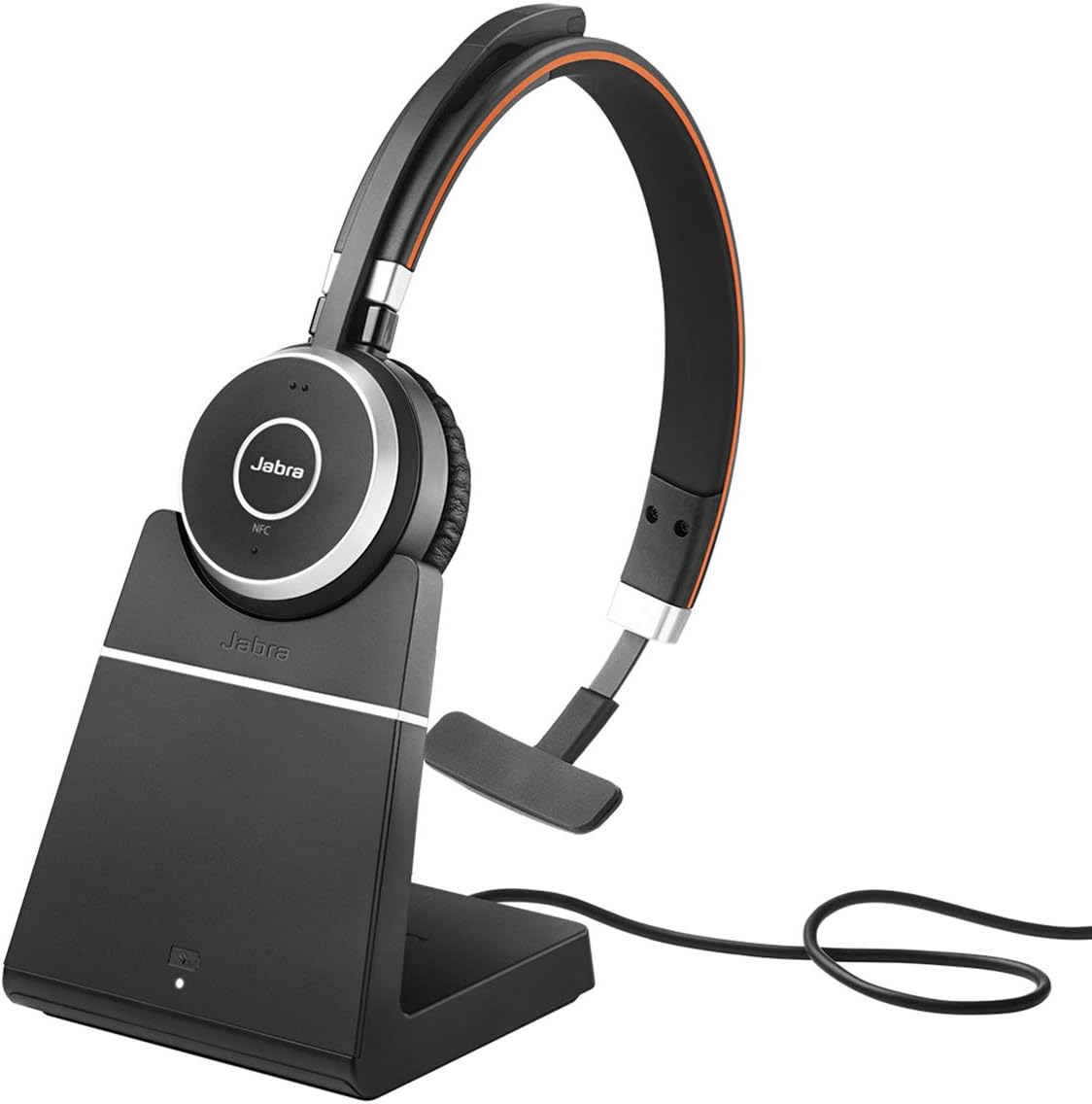 Jabra Evolve 65 UC Wireless Headset Mono with Link 370 USB Adapter Bluetooth Headset K7457