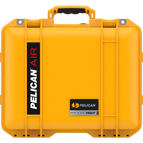 Yellow Hard Carry Case with Foam Insert and Liner W8414