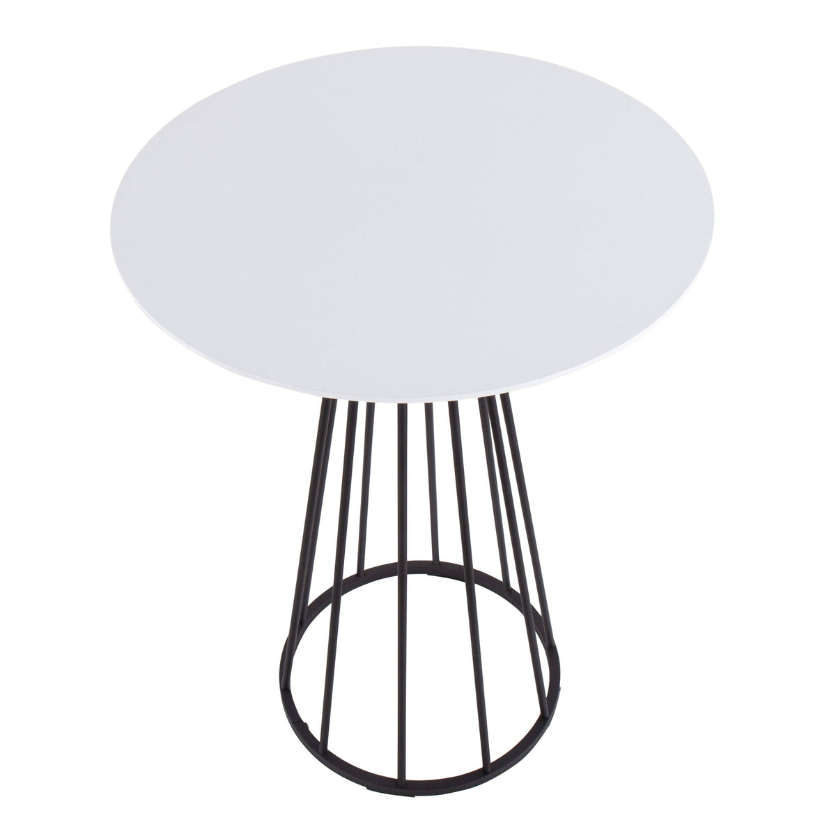 Black Wood Chrome Counter Height Table A431