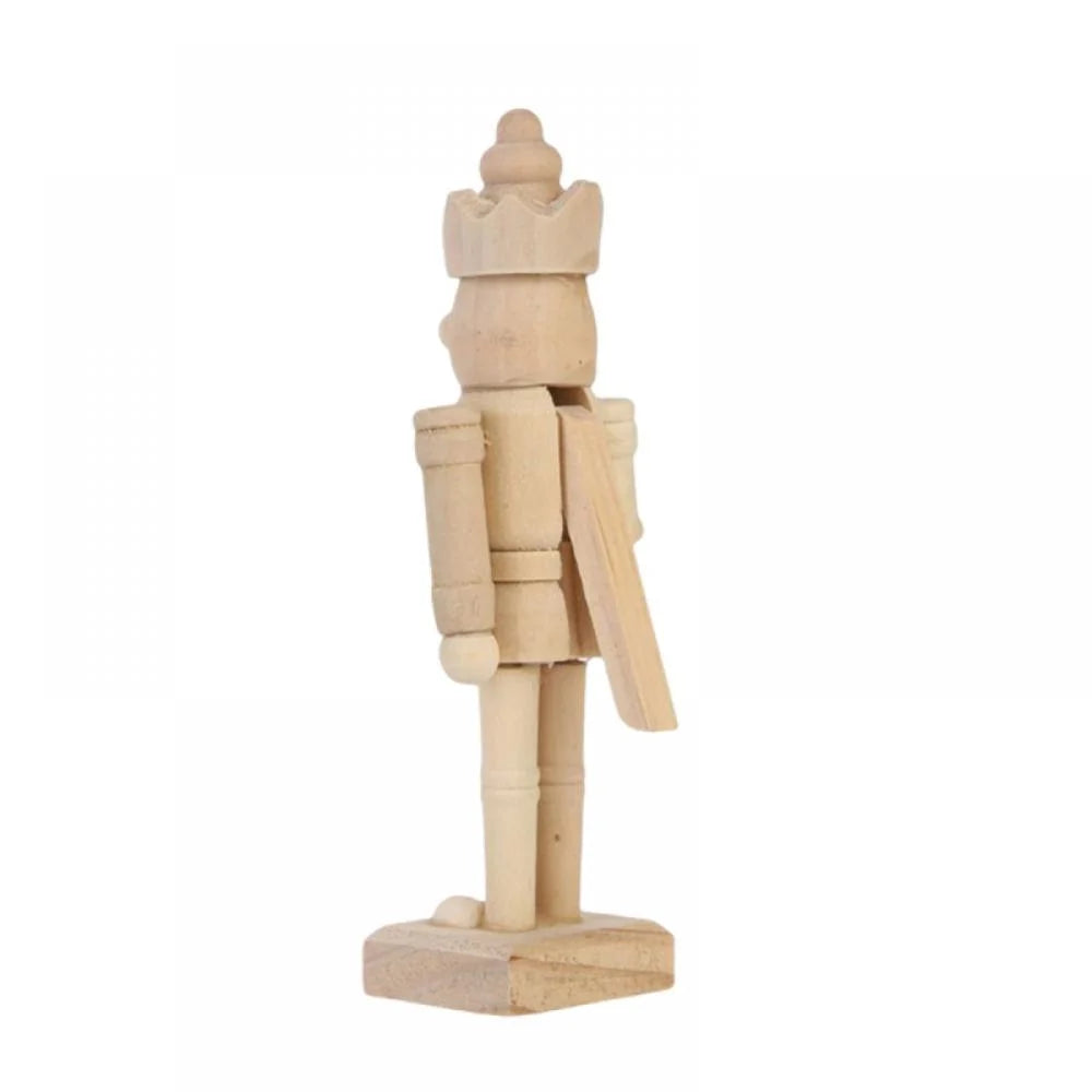 6 Set Unfinished Wooden Nutcracker Figures Q93021