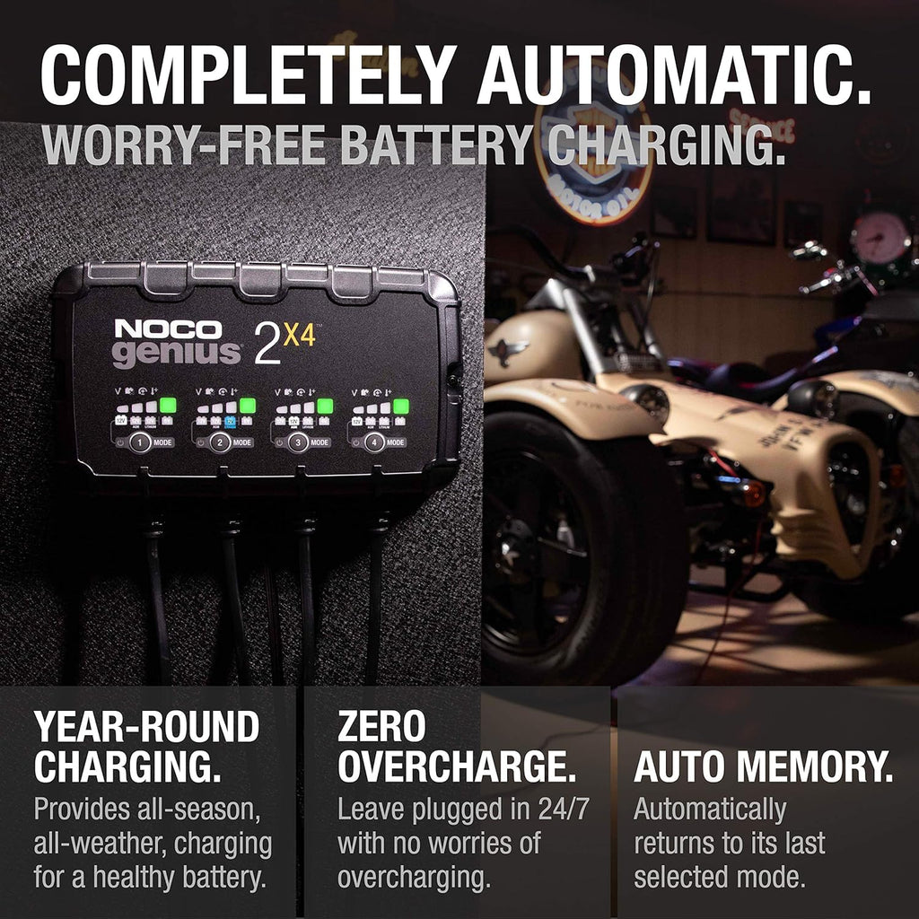 4-Bank 8-Amp Smart Battery Charger V371