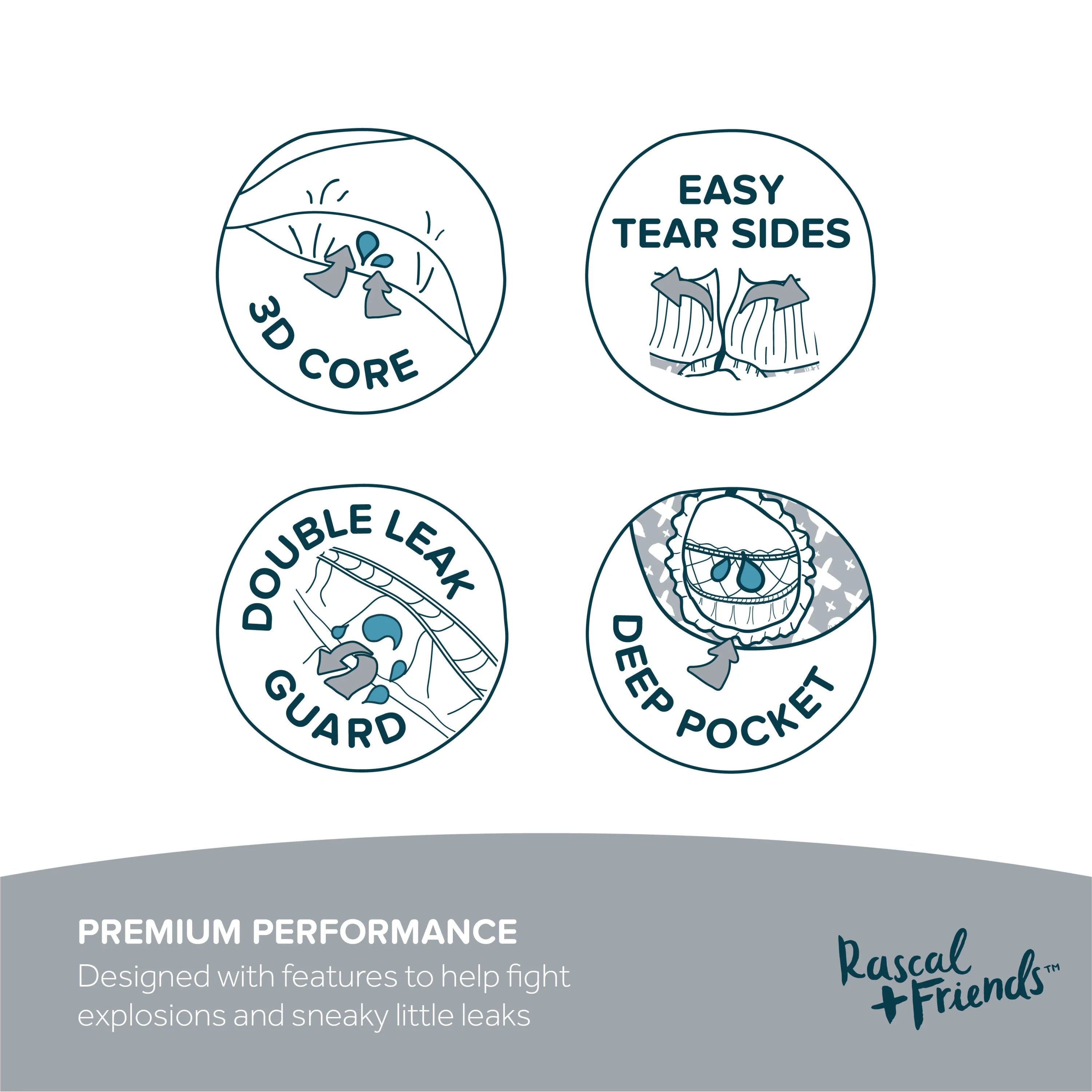 Premium Training Pants 4T-5T, 50 Count B6933