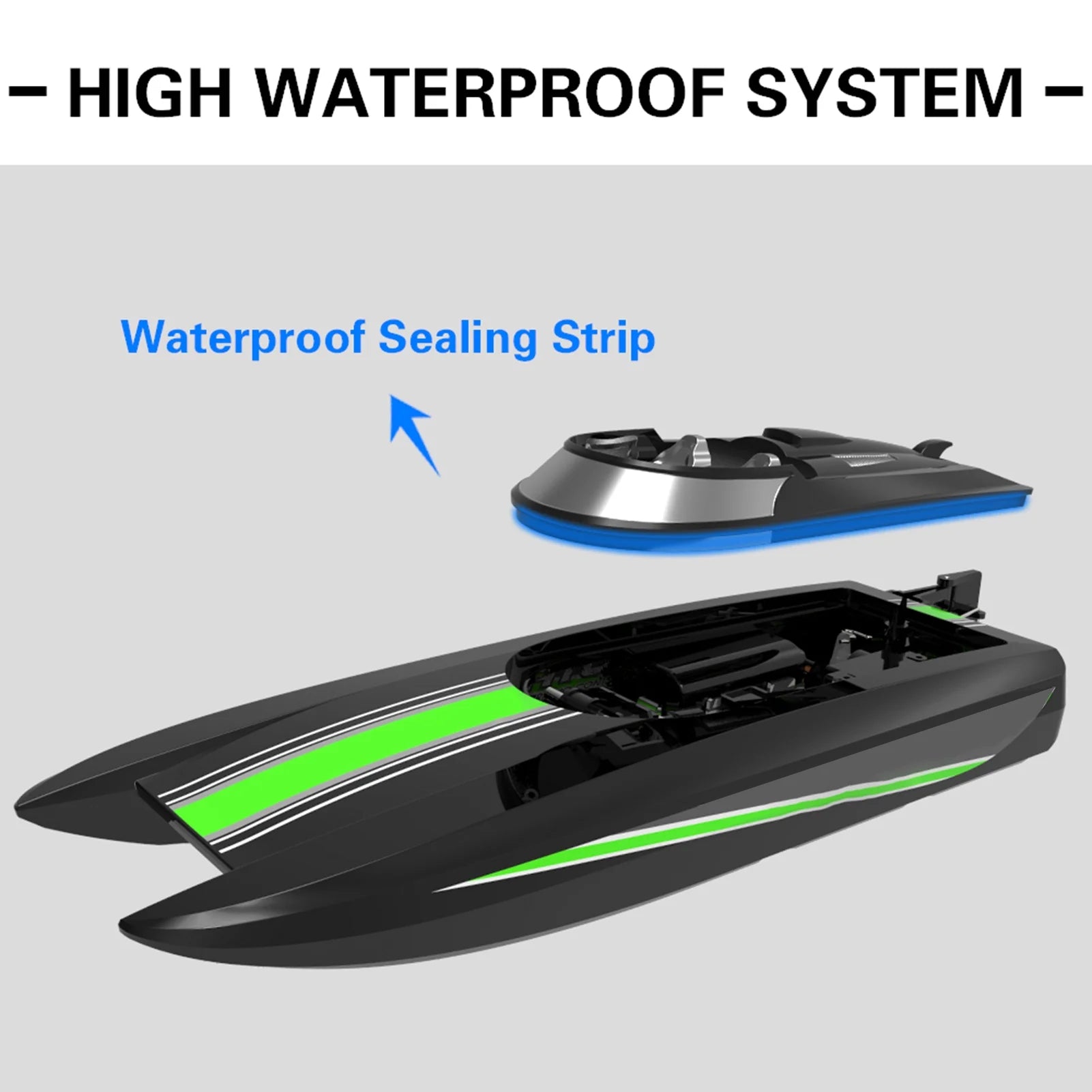 Remote Control Boat 30kmh 2.4GHz A652801