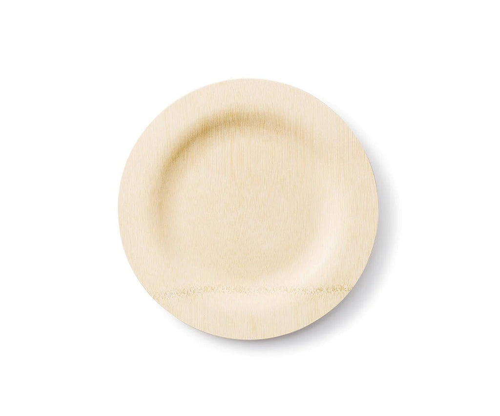 9in Disposable Bamboo Plate - 100/Case C413385