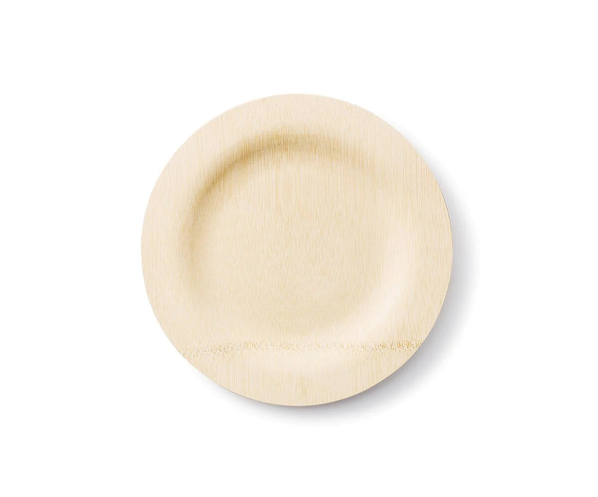 9in Disposable Bamboo Plate - 100/Case C413385