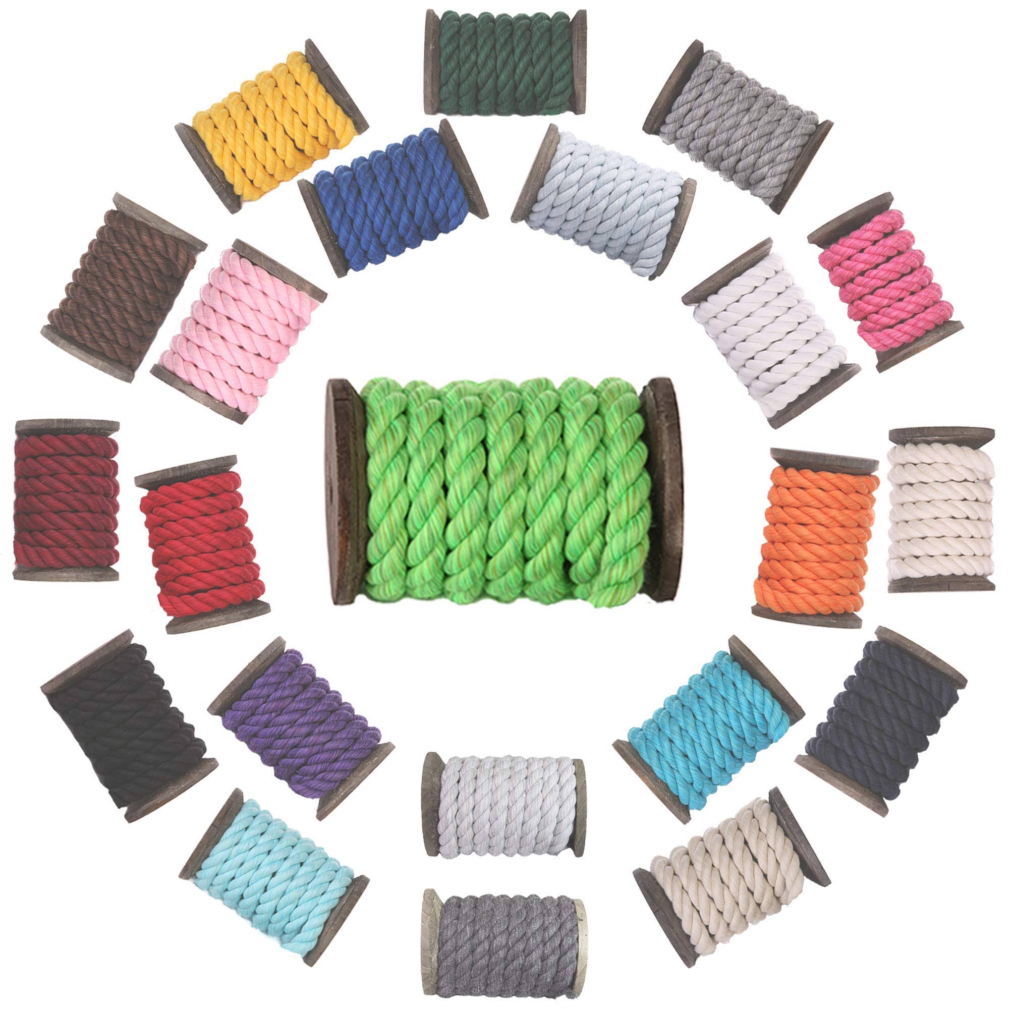 Natural Twisted Cotton Rope, 1/2 inch x 100 Feet K13712