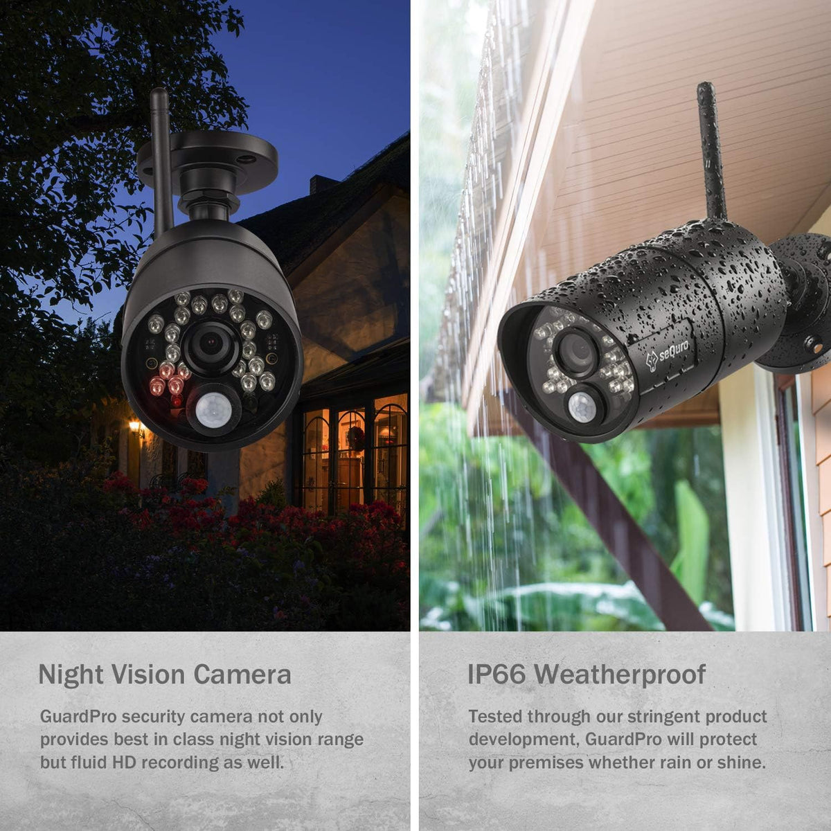 Wireless Surveillance Security Camera System 2-cam Kit M507