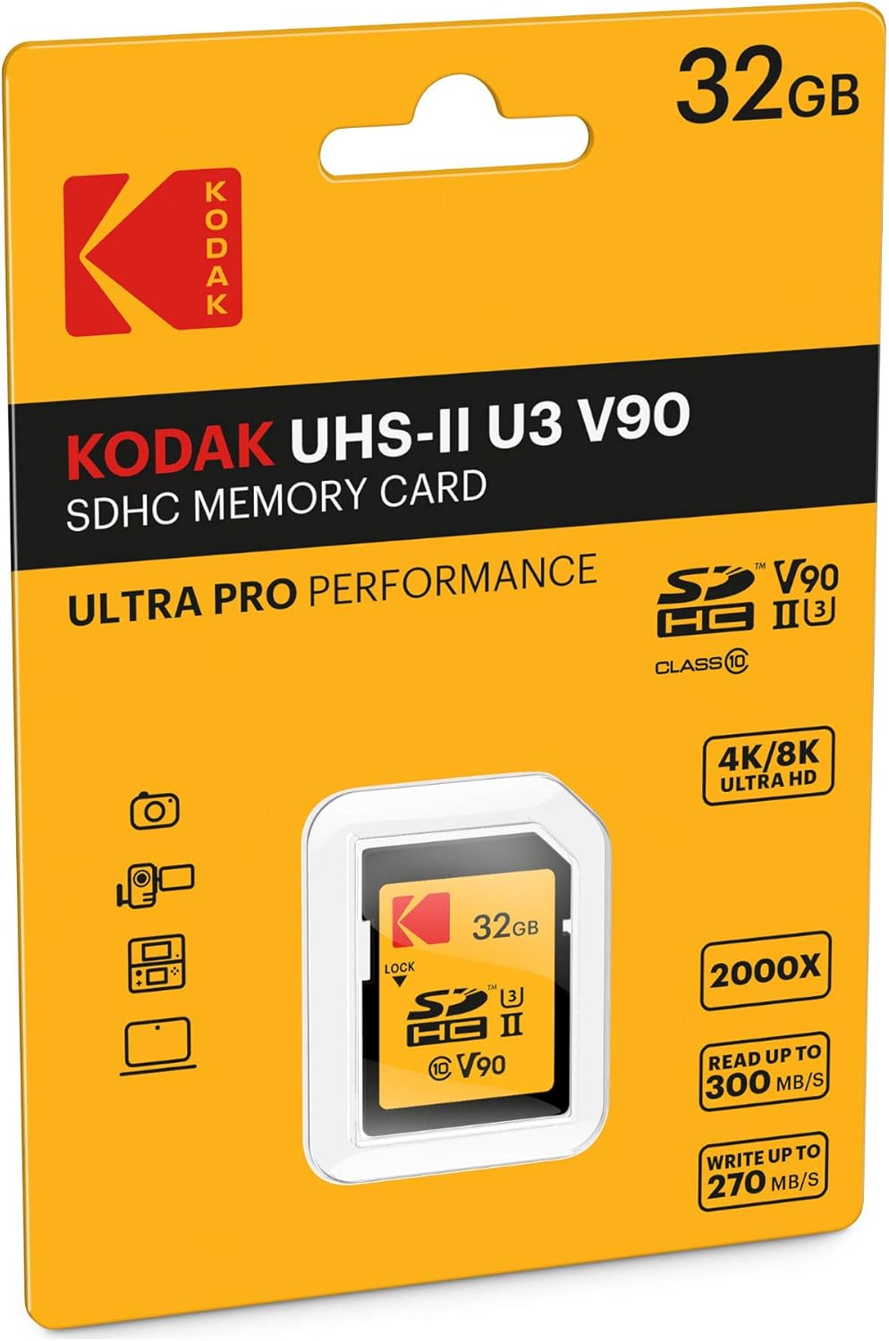 128GB UHS-II U3 V90 SDXC Memory Card B22046