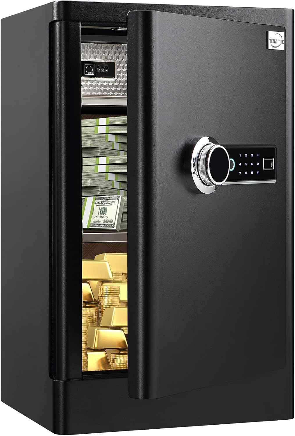 Fingerprint Safe Box 2.16 Cubic Feet with Touch Screen Keypad E8433
