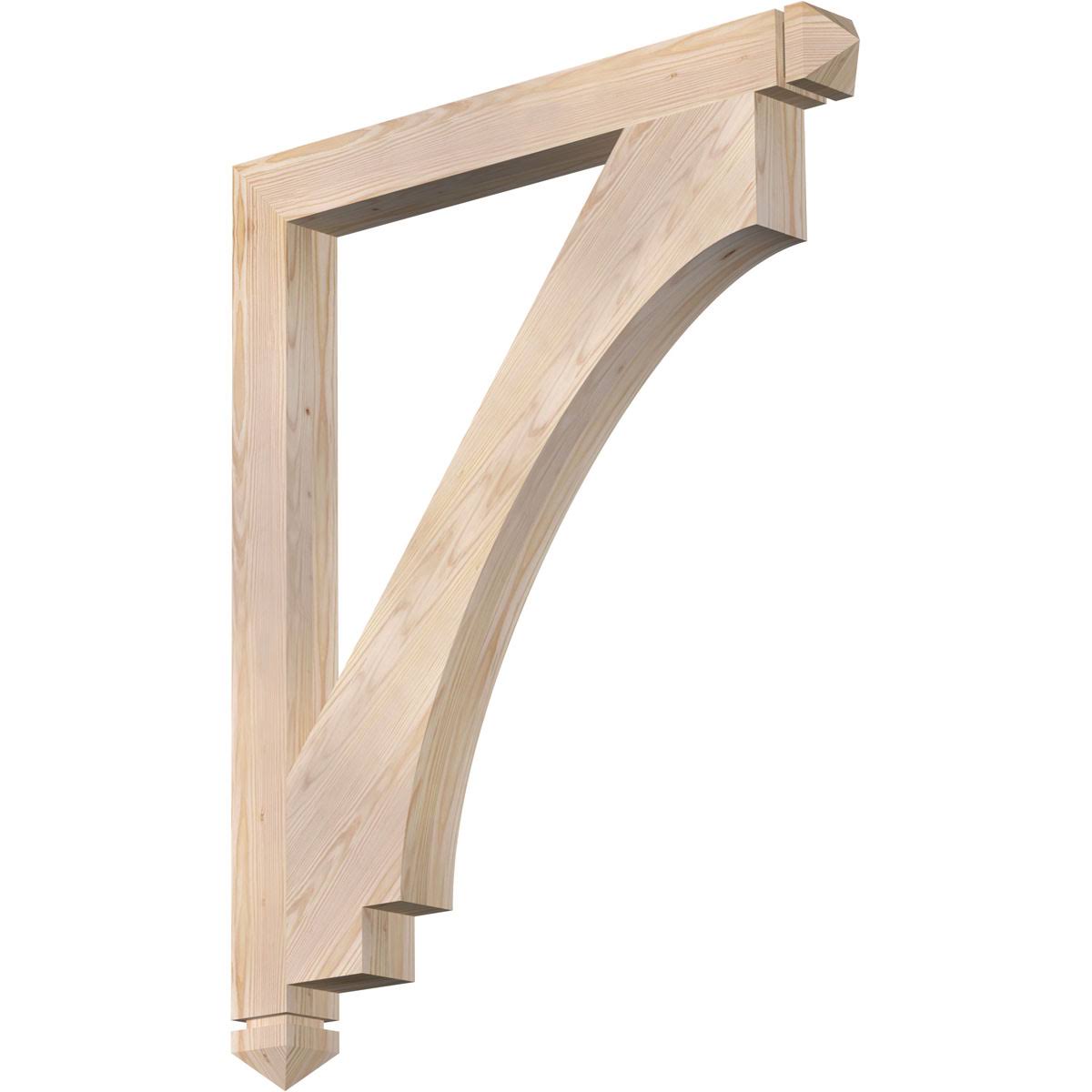 3 1/2x22W x 36x22D x 44x22H Douglas Fir Bracket L745