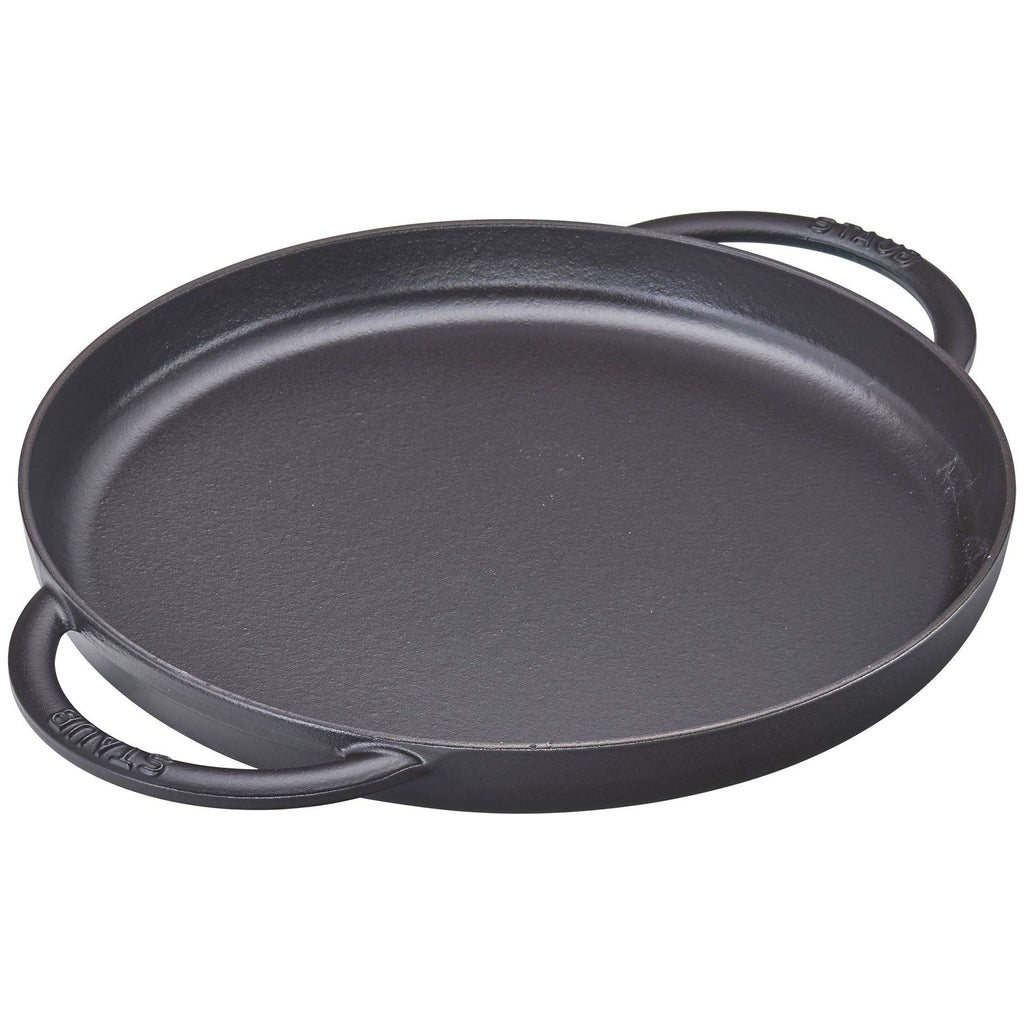 Matte Black Cast Iron Chicken Griddle & Press Set W5976