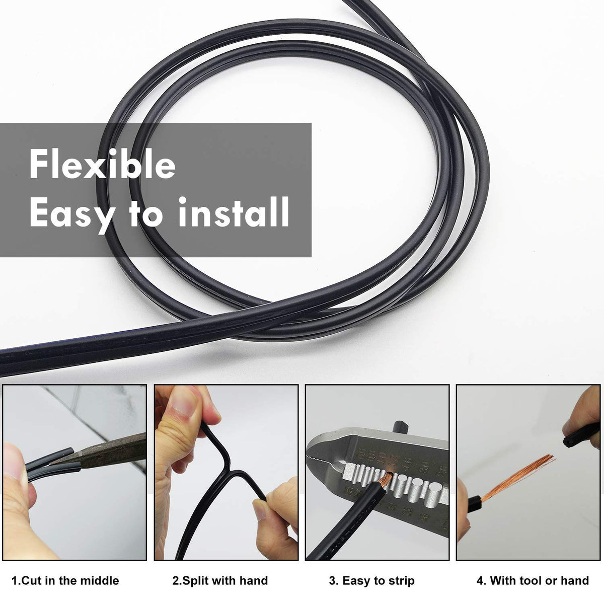 12/2 Low Voltage Landscape Lighting Cable 100 Feet Y7478