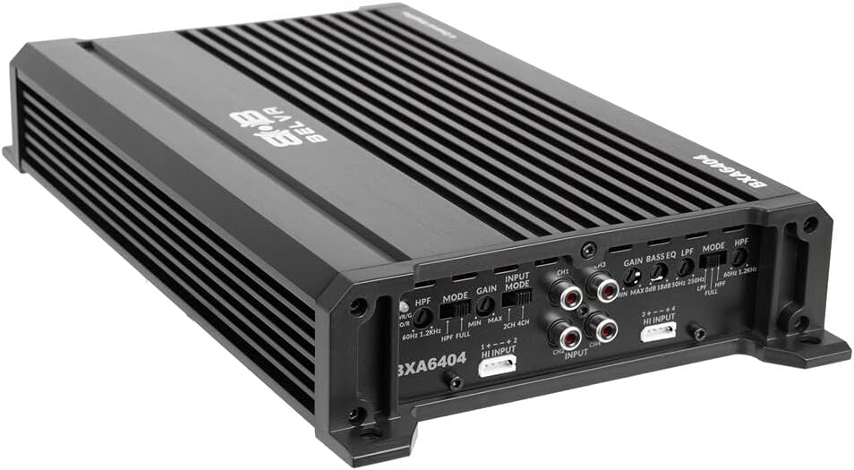 640W Peak 2-Ohm Stable Class-A/B 4-Channel Car Audio MOSFET Amplifier Pack of 2 A692