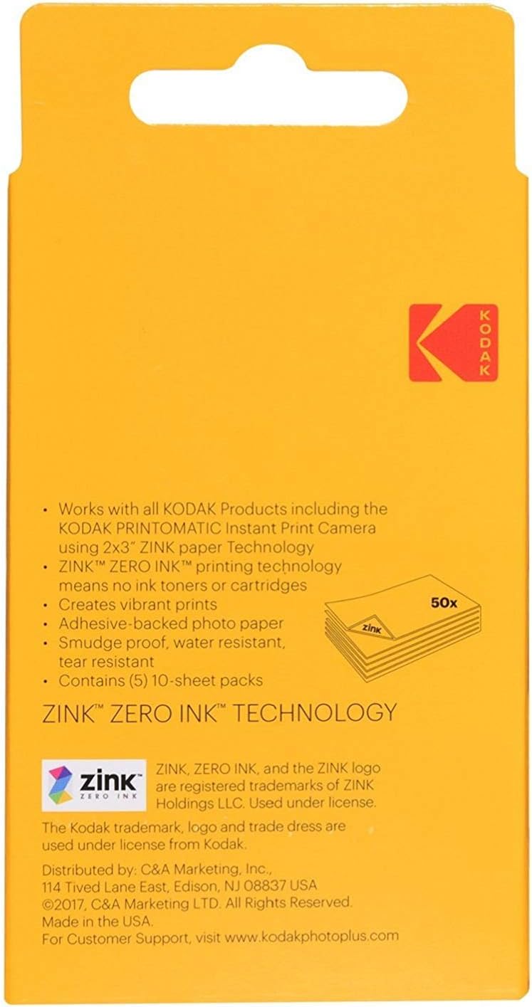 2x3" Premium Zink Paper 100 Pack with Soft Case D52027
