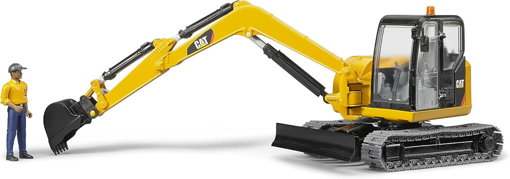 Cat Mini Excavator with a Worker W79441