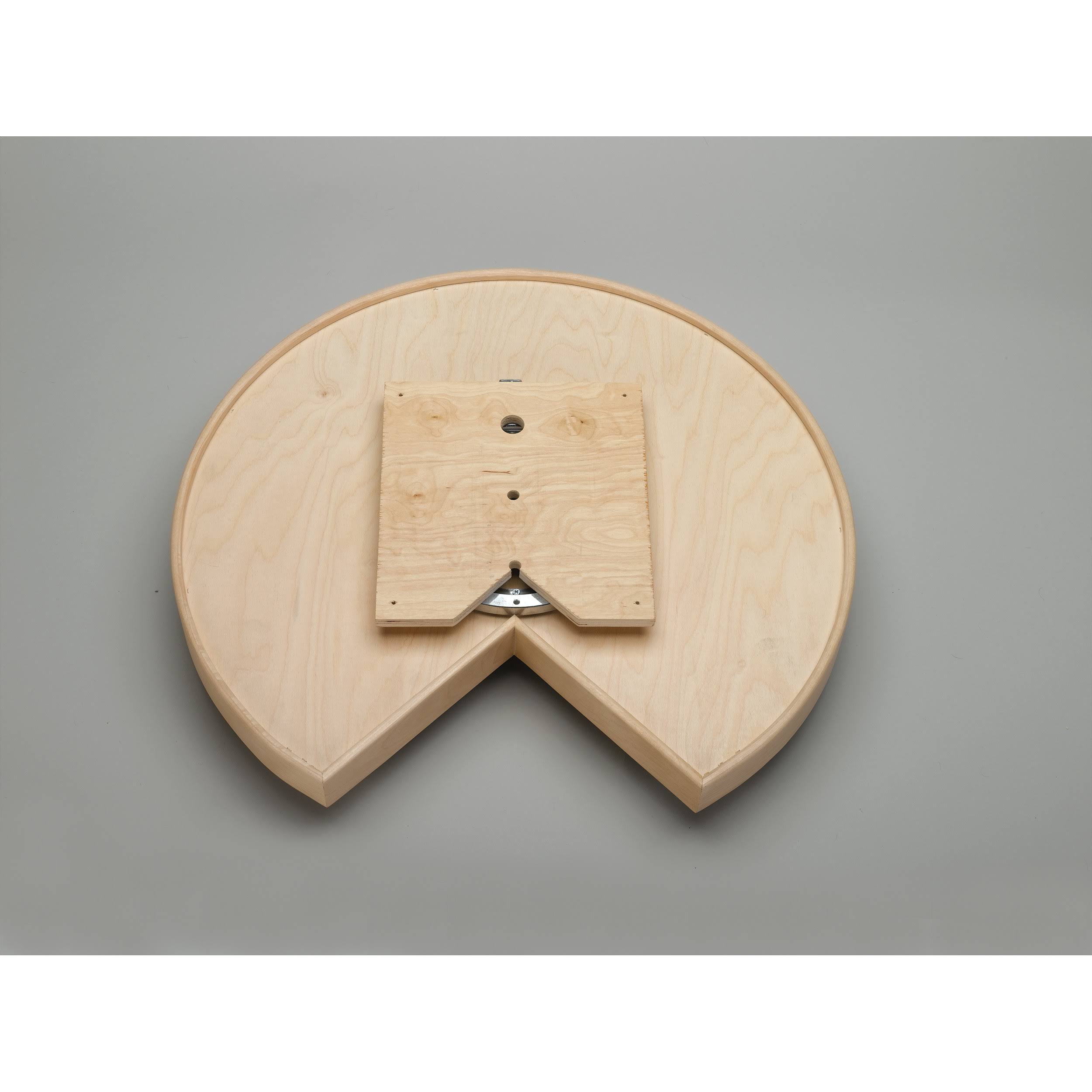 28x22 Natural Wood Kidney Lazy Susan Z61936