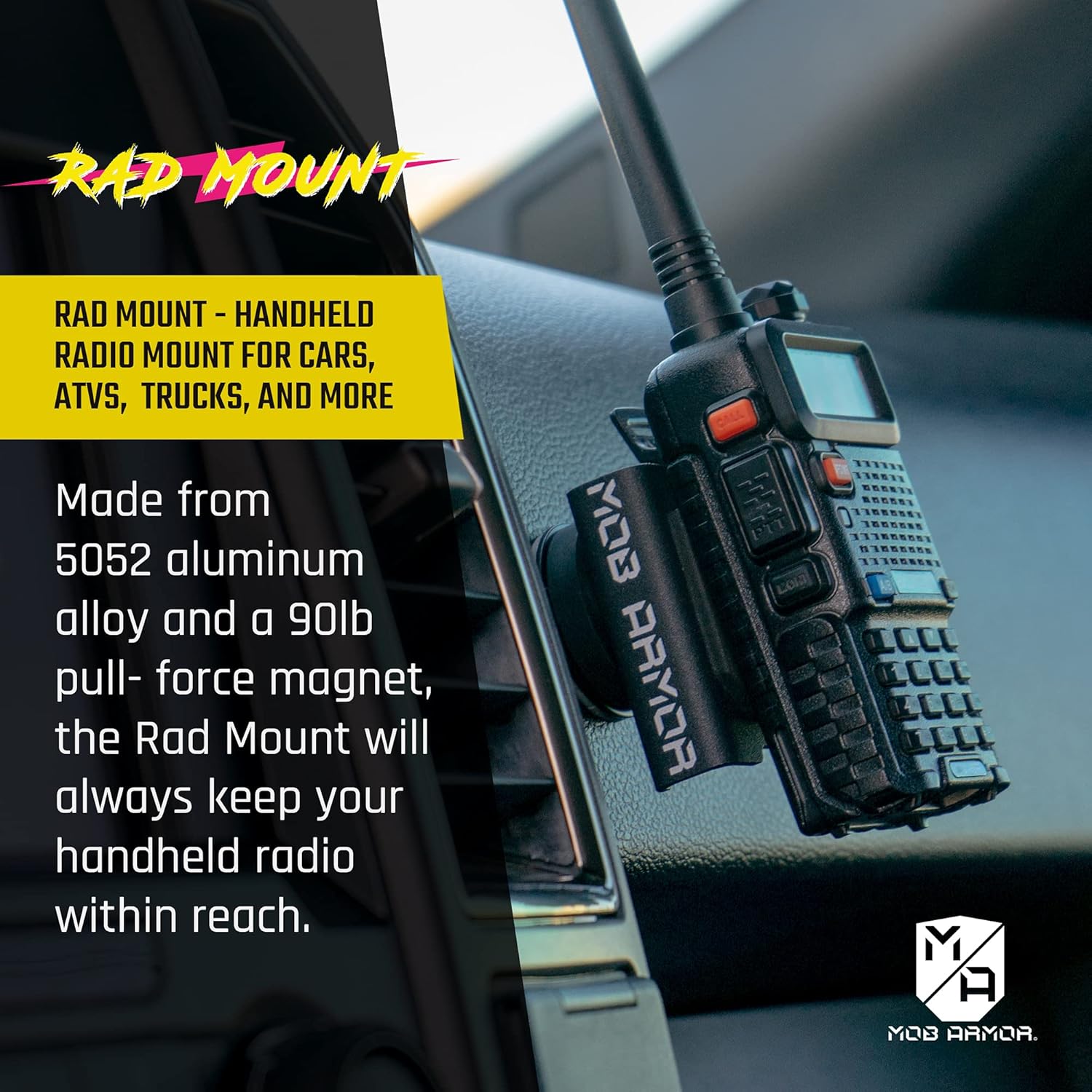 Dual Magnetic Radio Mounting Kit with Magnetic Mount Base Pack of 2 O662