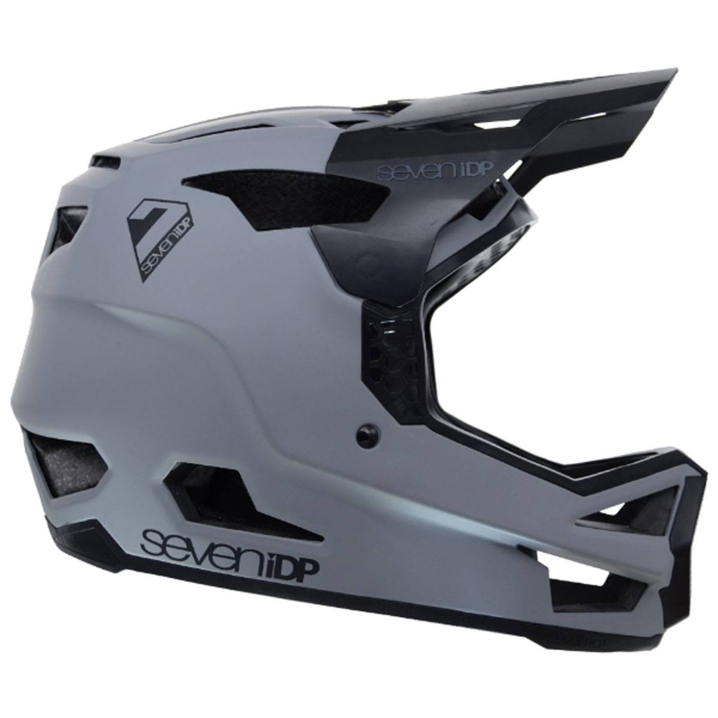 Matte Grey-Gloss Black Full Face Helmet O888