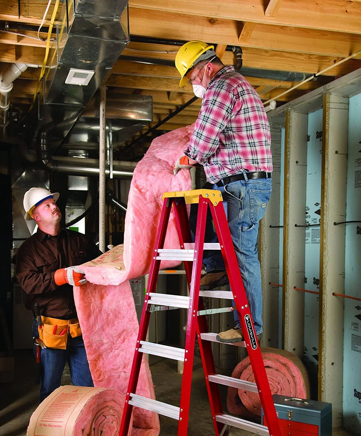 Fiberglass Step Ladder, Type IA, 300-Pound Load Capacity U6842