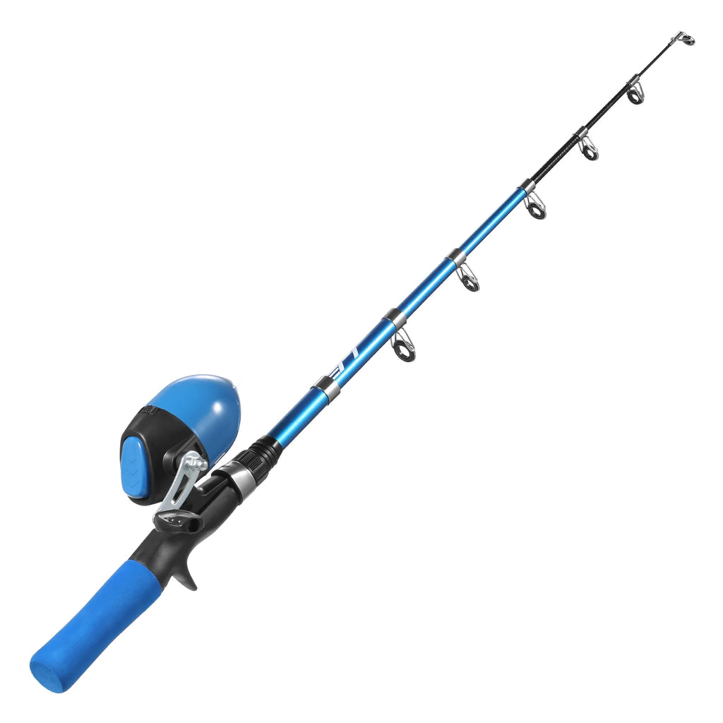 Kids Telescopic Fishing Pole and Reel Combo with Tackles and Lures P46692
