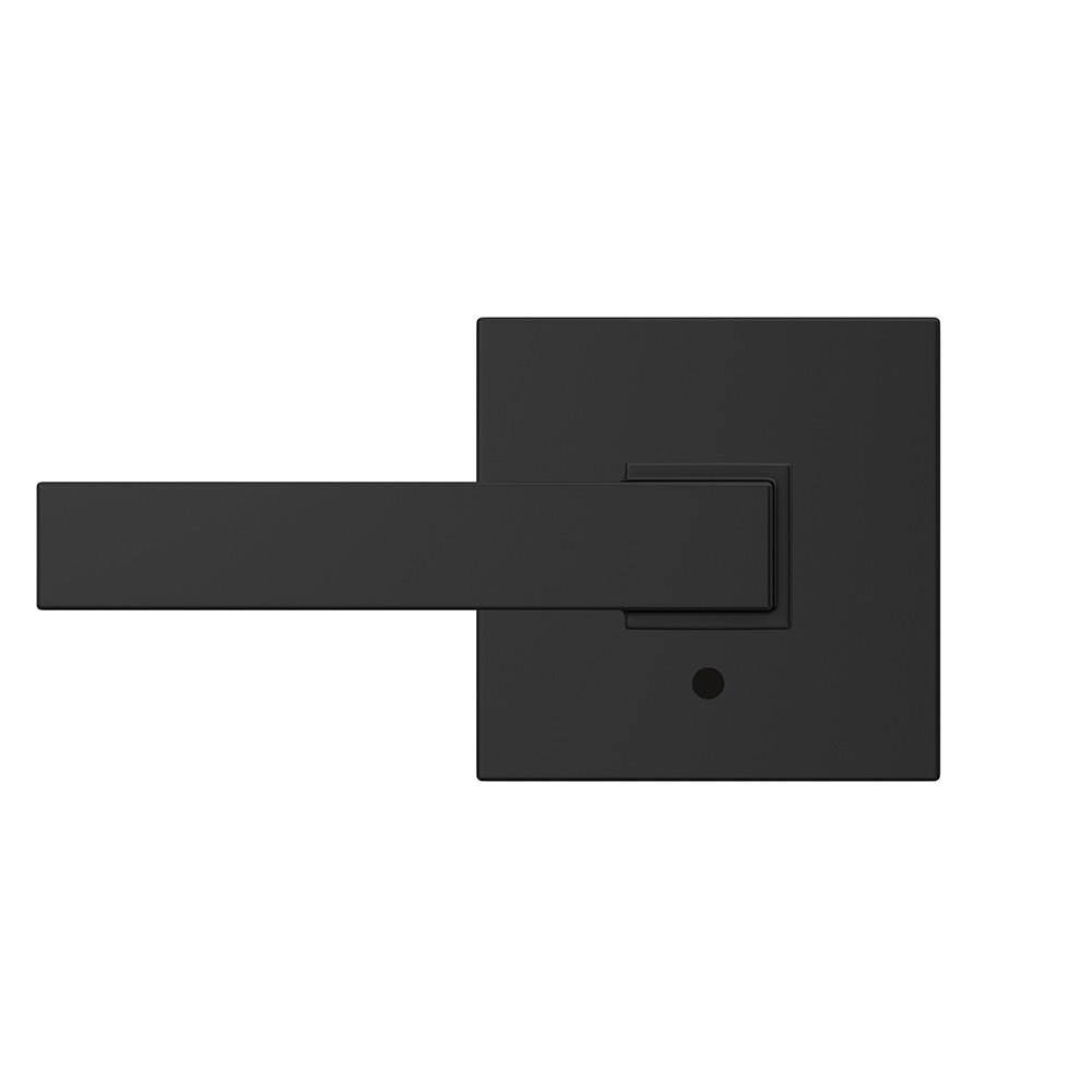 Matte Black Passage and Privacy Lever Lock K697