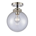 Black Polished Nickel LED Semi-Flush Mount Q743