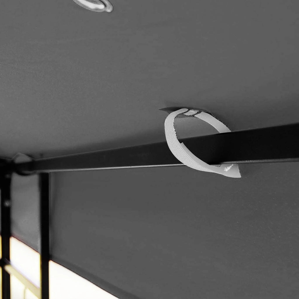 10x10 Ft Double Tiered Gazebo Replacement Canopy U888163