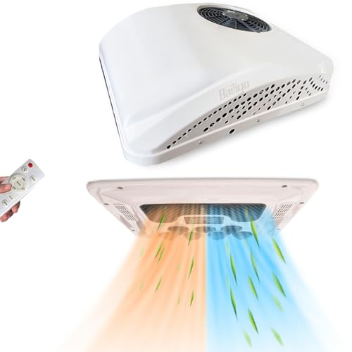 12V 8500BTU Quiet Rooftop RV Air Conditioner Heater Combo Y268