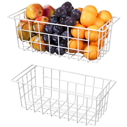 2 Pack 17.5 Inch Freezer Storage Bins with Handles H5536