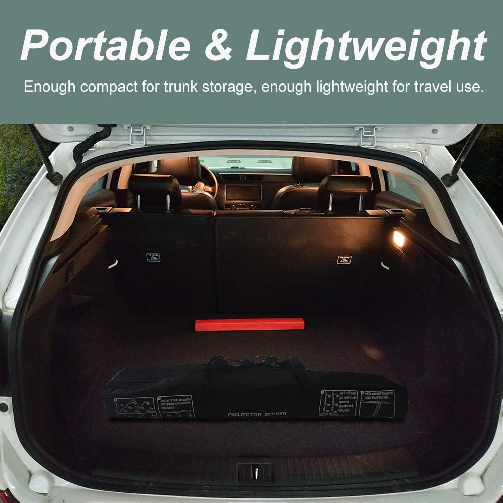 120 inch Foldable Projector Screen with Carrying Bag A805259