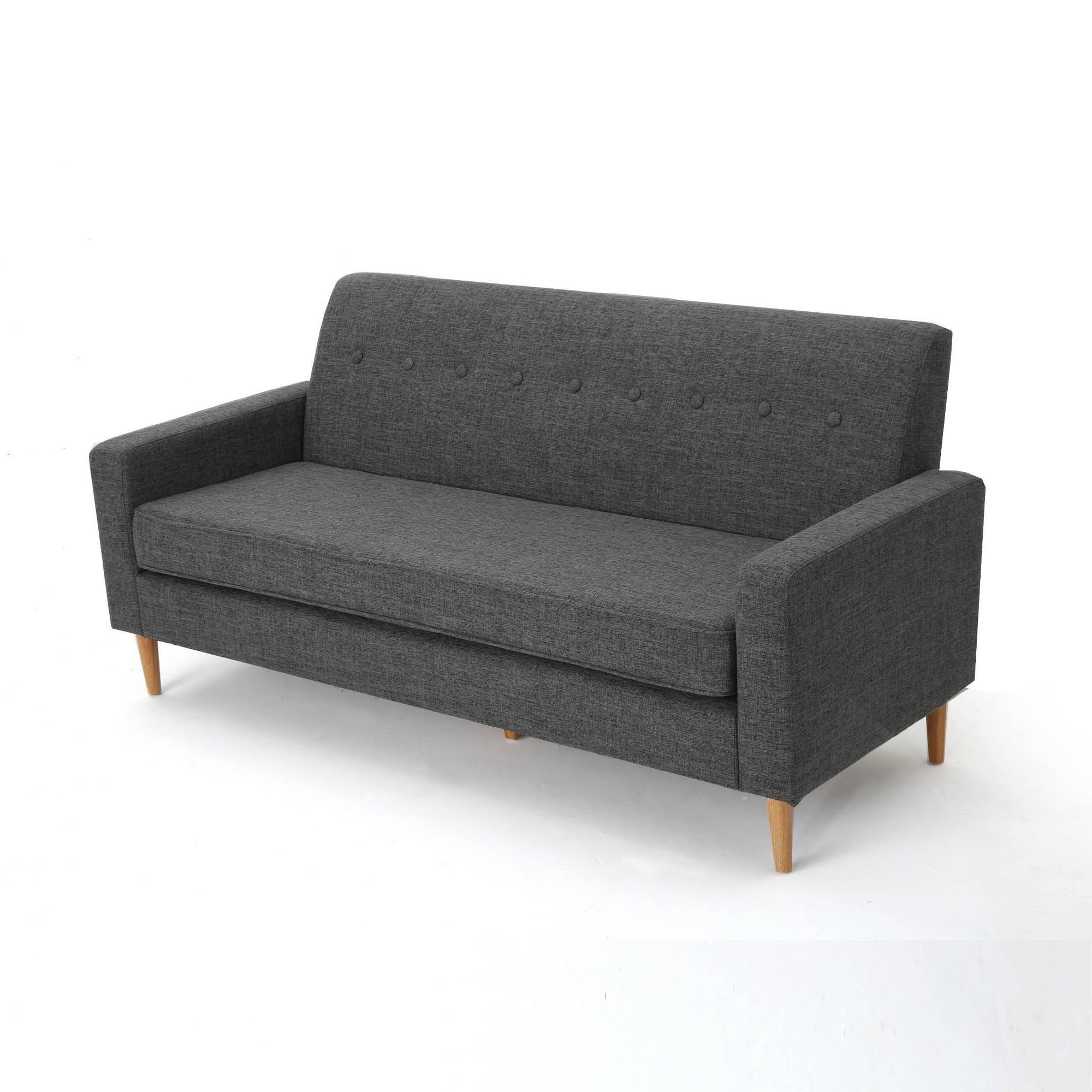 Grey 3-Seater Fabric Sofa V4926
