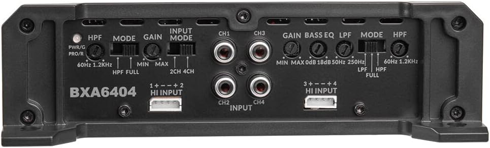 640W Peak 2-Ohm Stable Class-A/B 4-Channel Car Audio MOSFET Amplifier Pack of 2 A692