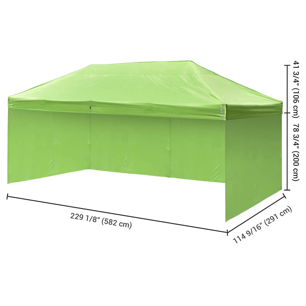 10x20Ft Pop up Canopy Top Kit with 4 Privacy Sidewalls E14514