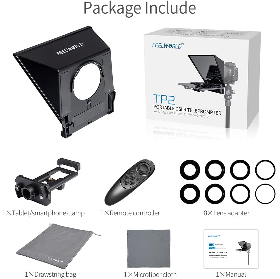 Portable 8-inch Teleprompter Pack of 2 S377156